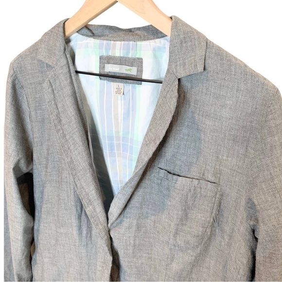 Women's Horny Toad gray organic cotton lightweight blazer jacket size large - Picture 2 of 10